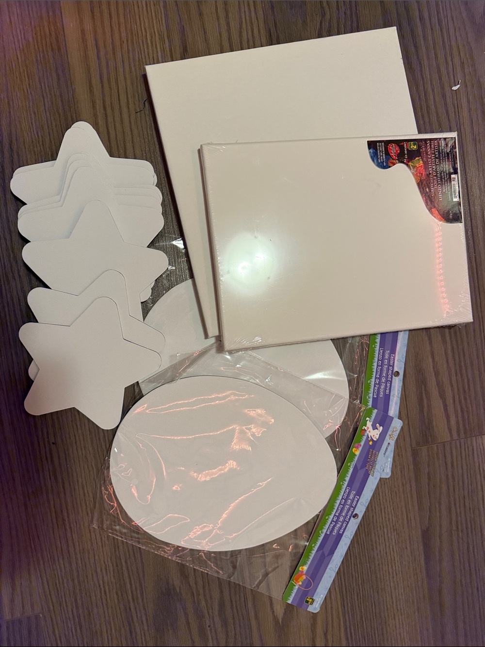 Blank paint canvas for kids